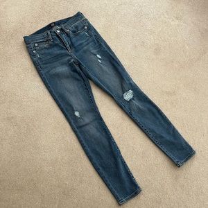 Gap Womens Distressed True Skinny Denim Jeans Size 26R
